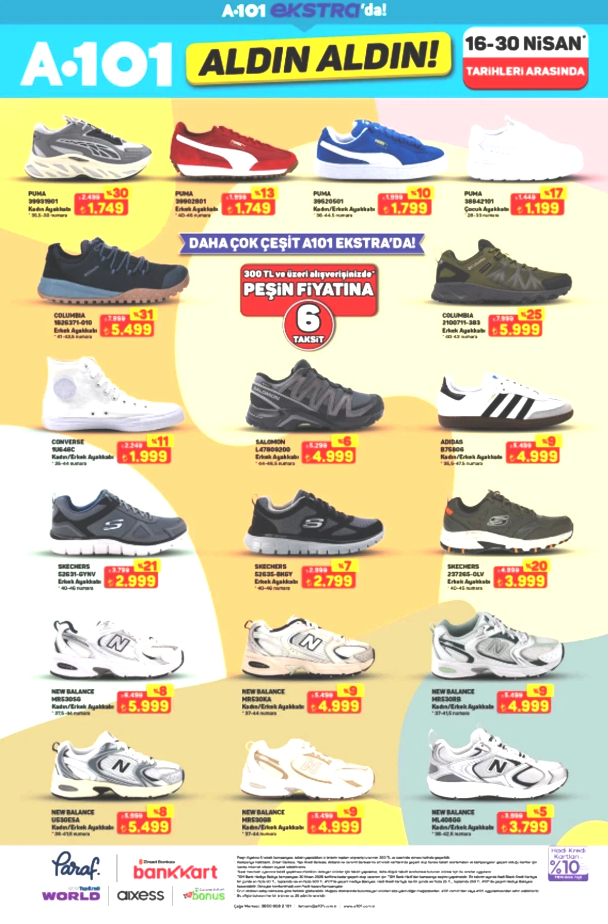 A101 e Columbia ayakkabı geliyor! 16 Nisan 2026 A101 kataloğu 20