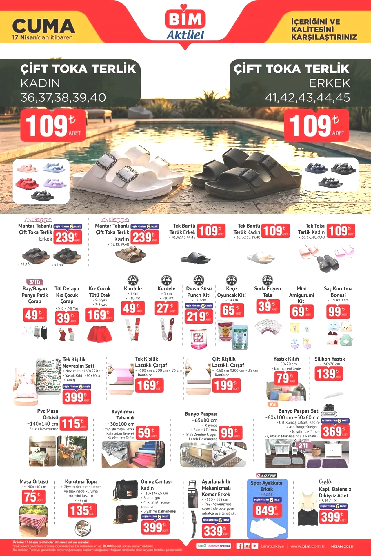 BİM Aktüel Kataloğu 17-24 Nisan 2026! Çadır çeşitleri, kamp sandalyesi, termos, televizyon ve klima geliyor