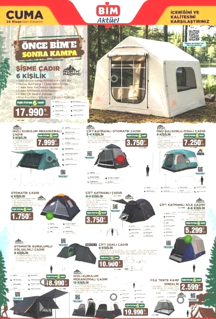 YENİ AFİŞ BİM AKTÜEL KATALOG 24 NİSAN CUMA: Yepyeni ürünler Cuma günü satışa çıkıyor BİM aktüel katalog afişi ürünleri Portatif klima, 6 kişilik çadır, kamp malzemeleri, Stanley termos, katlanabilir kamp masası...