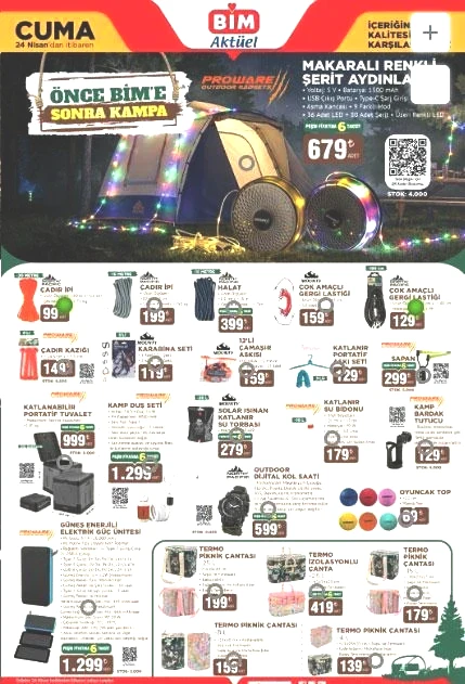 YENİ AFİŞ BİM AKTÜEL KATALOG 24 NİSAN CUMA: Yepyeni ürünler Cuma günü satışa çıkıyor BİM aktüel katalog afişi ürünleri Portatif klima, 6 kişilik çadır, kamp malzemeleri, Stanley termos, katlanabilir kamp masası...