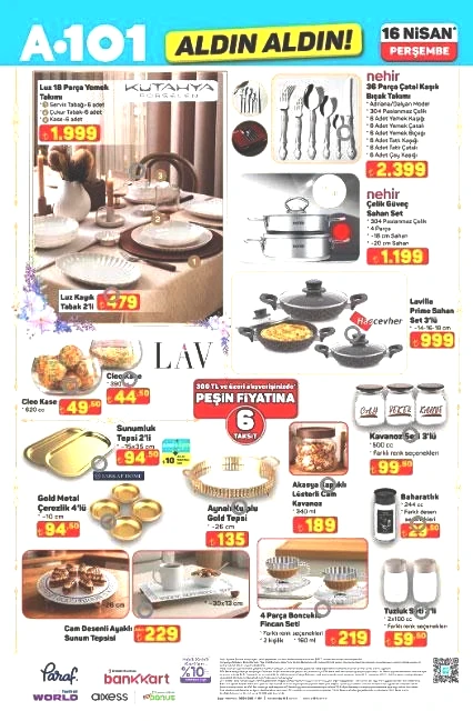 BUGÜN RAFLARDA SATIŞTA A101 AKTÜEL KATALOG: 16 Nisan Perşembe A101 Hangi ürünler indirimde A101 Afiş | Elektrikli düdüklü tencere, Akıllı mutfak robotu, Yüksek basınçlı yıkama makinesi, Piyano...