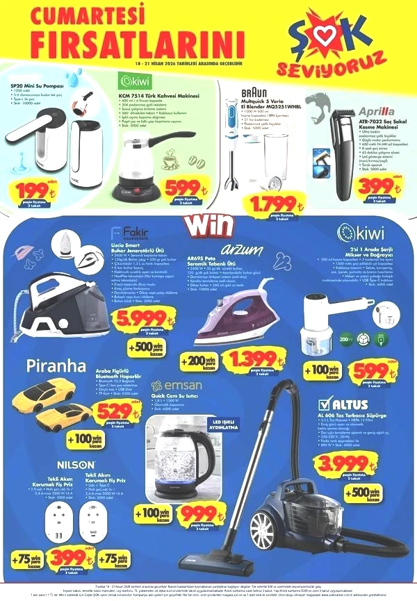 ŞOK 18-21 NİSAN 2026 AKTÜEL KATALOĞU