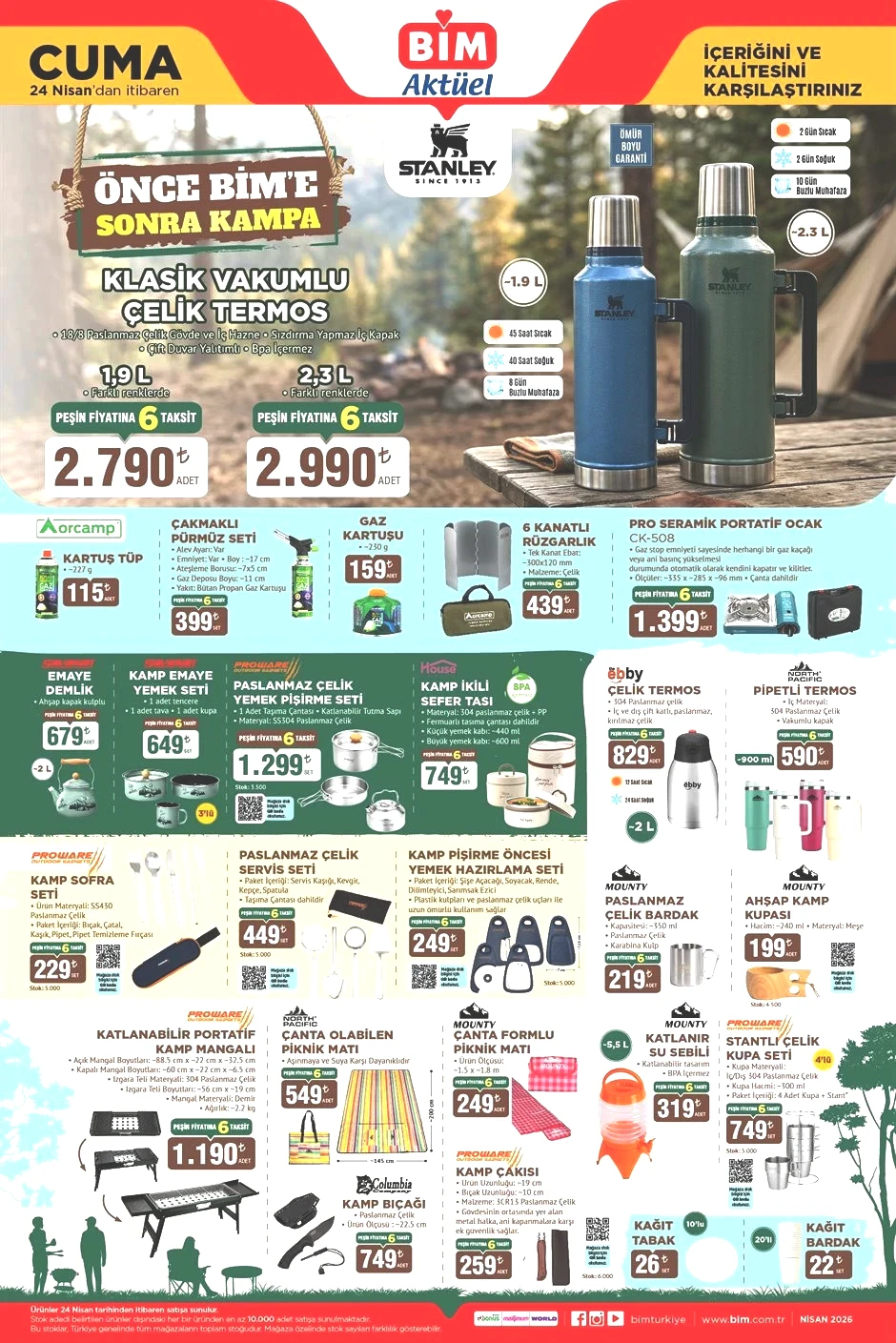 YEPYENİ KATALOG BİM AKTÜEL 21-22-24 NİSAN 2026 BROŞÜRÜ- İNDİRİMLİ ÜRÜNLER KATALOĞU || Bimde bu hafta neler var Bim afişi Şişme Çadır, Makaralı Çadır Aydınlatma Getiriyor