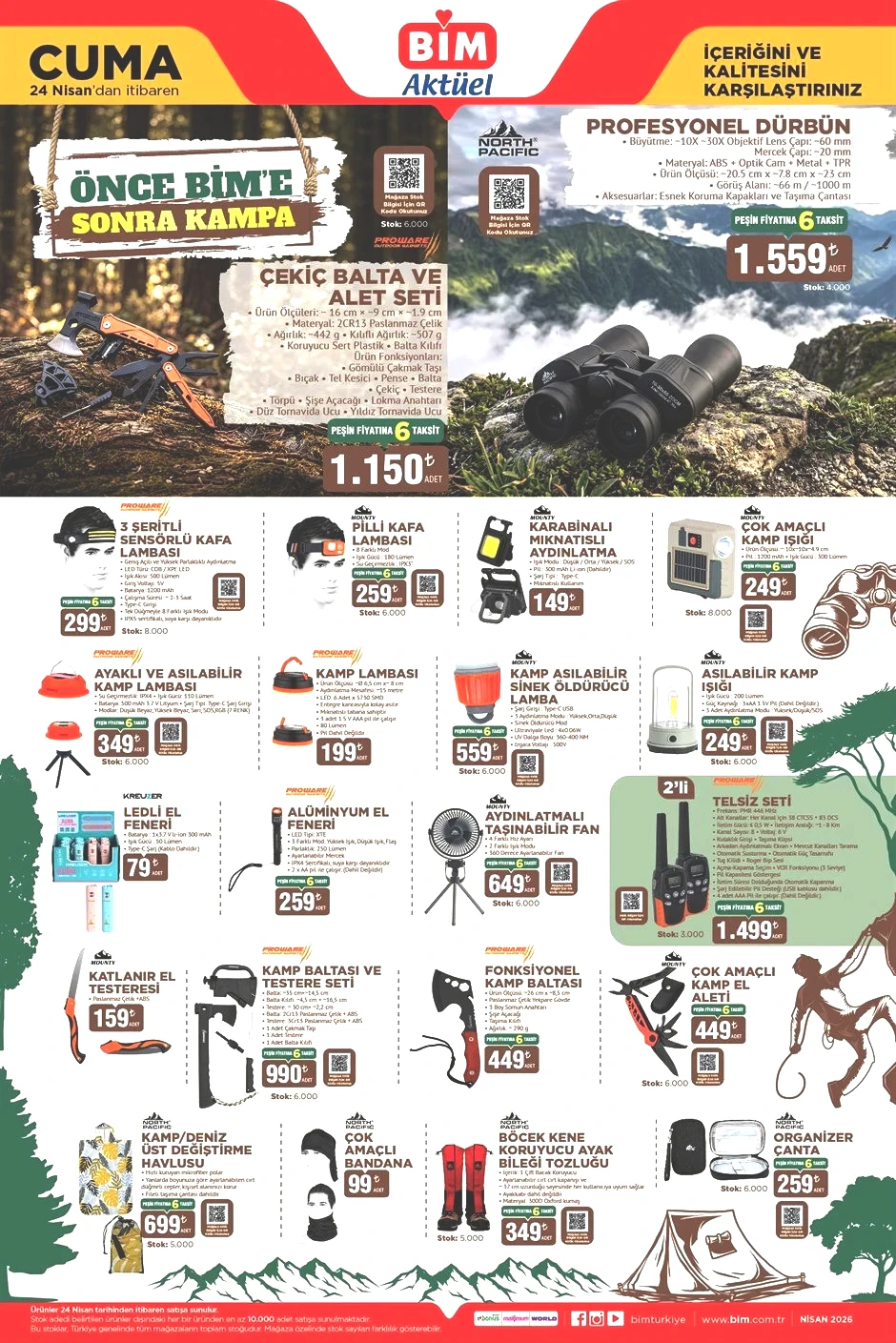 YEPYENİ KATALOG BİM AKTÜEL 21-22-24 NİSAN 2026 BROŞÜRÜ- İNDİRİMLİ ÜRÜNLER KATALOĞU || Bimde bu hafta neler var Bim afişi Şişme Çadır, Makaralı Çadır Aydınlatma Getiriyor