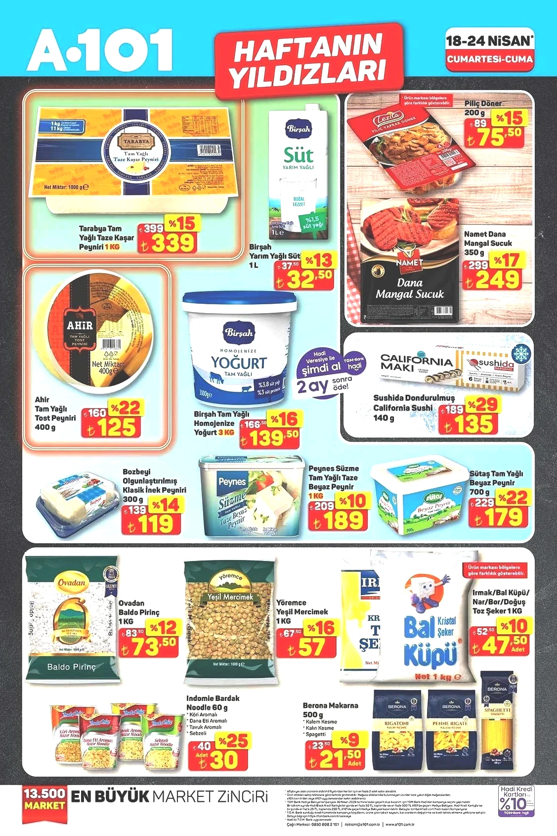 18-24 NİSAN A101 HAFTANIN YILDIZLARI