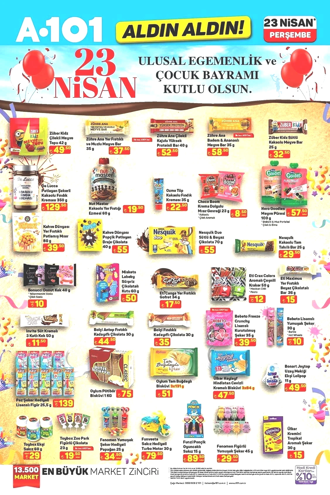 23 NİSAN A101 KATALOĞU