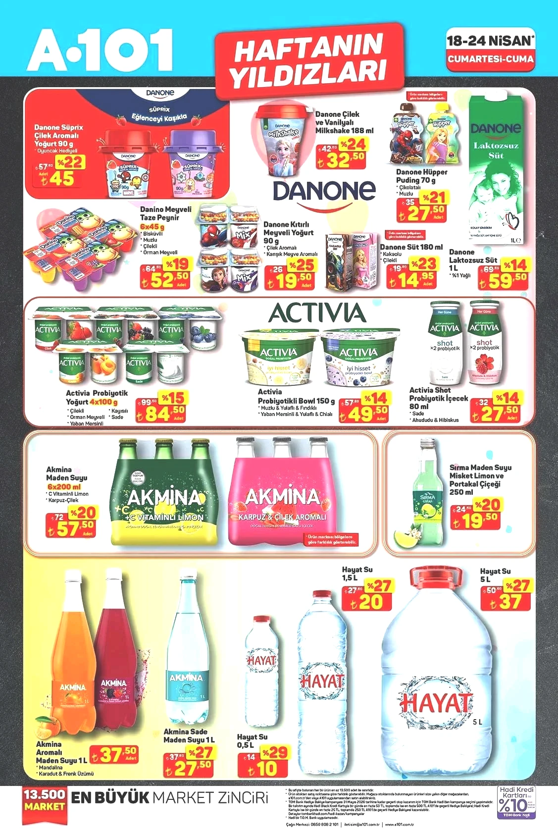 18-24 NİSAN A101 HAFTANIN YILDIZLARI